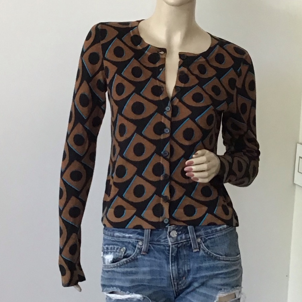Diane von Furstenberg  Silk Cashmere Cardigan S